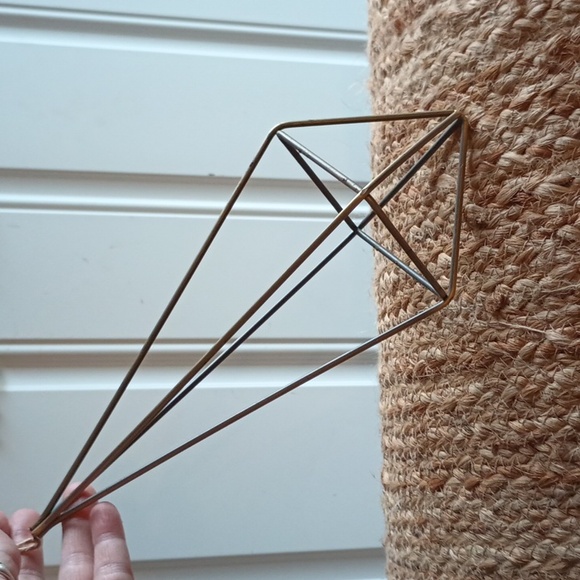 One Ex Large Brass Hanging Air Plant🌾 Holder 10"X 3" - Picture 2 of 7